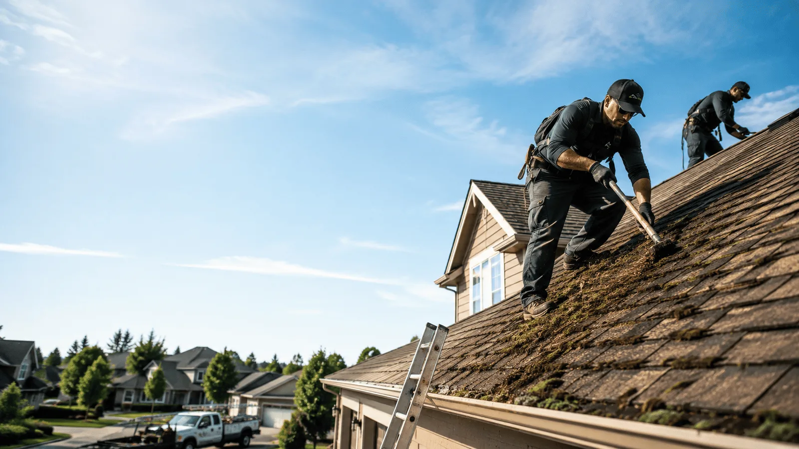 Roof Moss Removal in Aubrey, TX near me